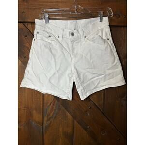 Levi’s 501® women’s 28 ORIGINAL FIT HIGH RISE white denim SHORTS